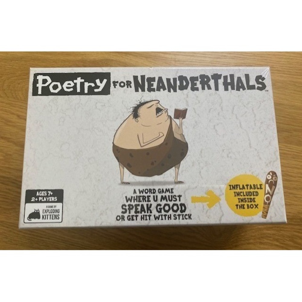 Exploding Kittens Poetry for Neanderthals Game White New Sealed Party